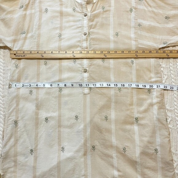 Khaadi Ivory with gold embroidery A line kurta for women Size 14 / Size Large - Picture 11 of 16